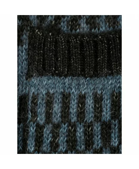 MONA žakarda adīts kardigāns ar kapuci un kabatām