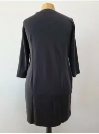 AMY VERMONT trikotāžas kleita ar kabatām un ādas imitācijas AMY VERMONT trikotāžas kleita ar kabatām un ādas imitācijas