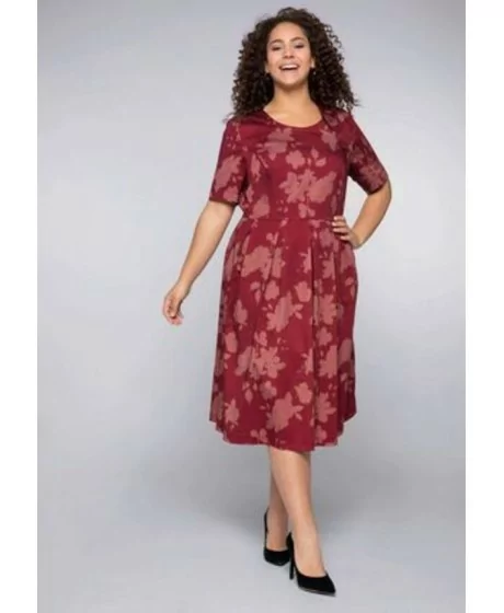 Sheego kokvilnas kleita ar ķermeni formējošu apakšveļu