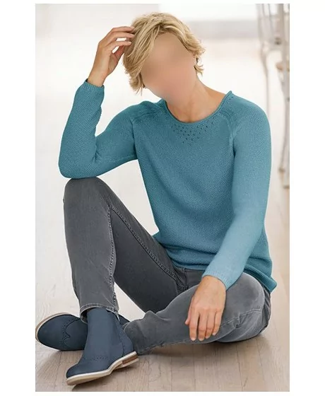 Plāns kokvilnas maisījuma džemperis Bianca