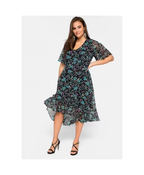 Viegla Sheego šifona kleita ar oderi