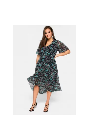 Viegla Sheego šifona kleita ar oderi