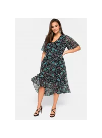 Viegla Sheego šifona kleita ar oderi