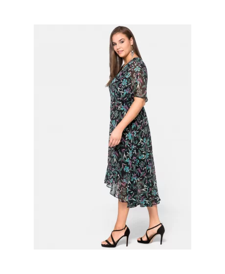 Viegla Sheego šifona kleita ar oderi