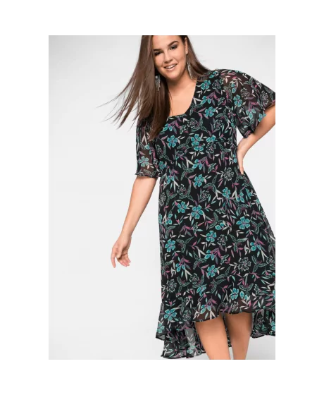 Viegla Sheego šifona kleita ar oderi