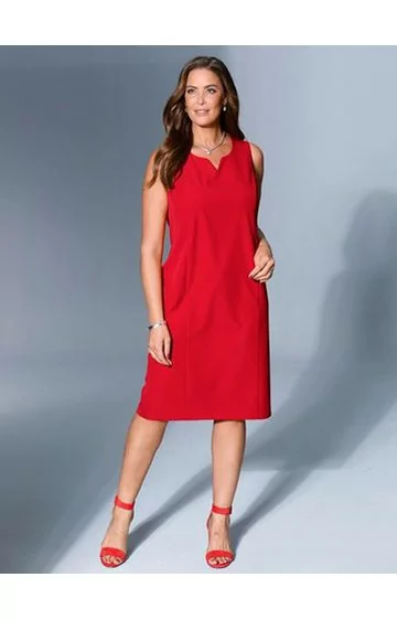 Elastīga, klasiska MIAMODA kleita ar oderi