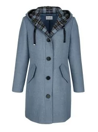 Vilnas mētelis ar kapuci MONA - 5