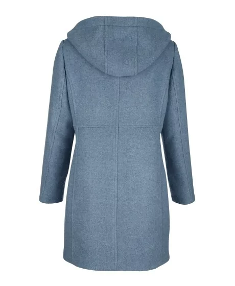 Vilnas mētelis ar kapuci MONA - 6