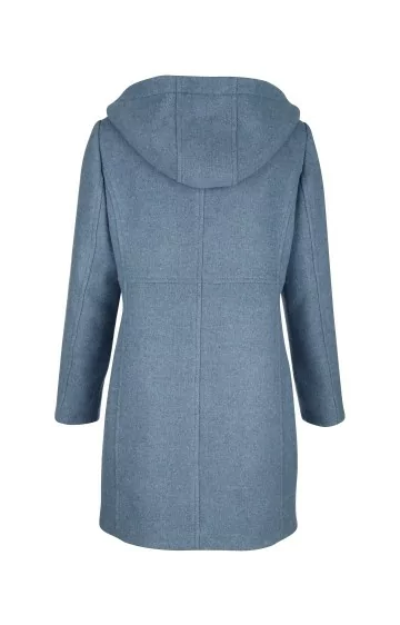 Vilnas mētelis ar kapuci MONA - 6