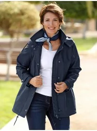 PAOLA eko ādas jaka ar kapuci