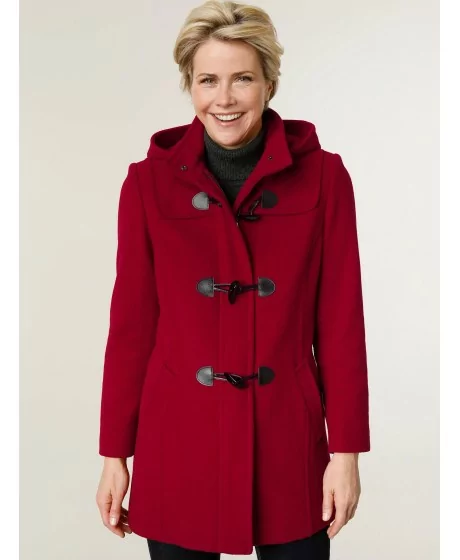 Vilnas mēteļi ar kapuci MONA - 1