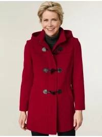 Vilnas mēteļi ar kapuci MONA - 1