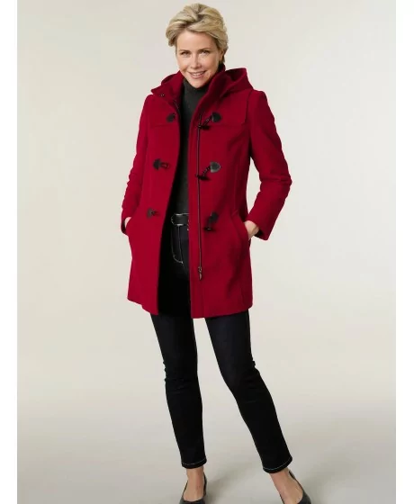 Vilnas mētelis ar kapuci MONA - 3