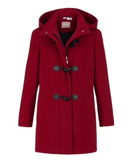 Vilnas mētelis ar kapuci MONA - 7