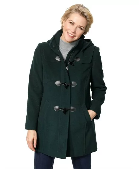 Vilnas mēteļi ar kapuci MONA - 1