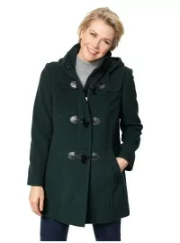 Vilnas mēteļi ar kapuci MONA - 1