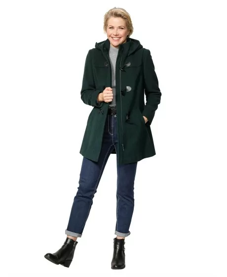 Vilnas mētelis ar kapuci MONA - 3