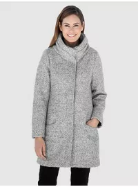 Laura Kent telēna apkakles mētelis - 1