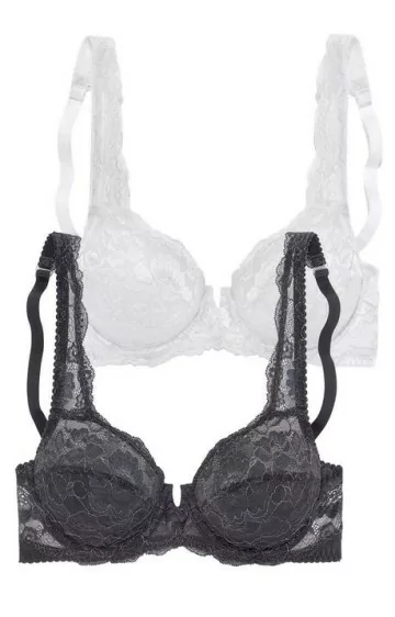 Elegants mežģīņu Petite Fleur krūšturi duets