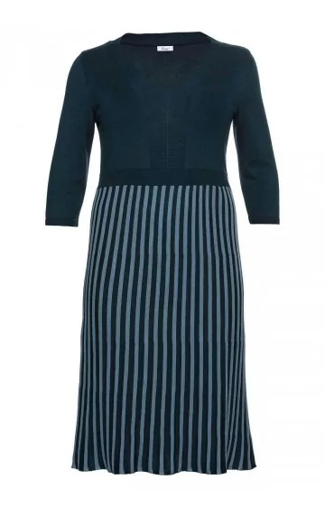 Plono mezgimo Sheego medvilnės suknelė 2352 Plono mezgimo Sheego medvilnės suknelė 2352