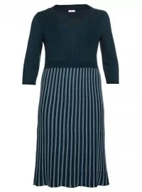 Plono mezgimo Sheego medvilnės suknelė 2352 Plono mezgimo Sheego medvilnės suknelė 2352